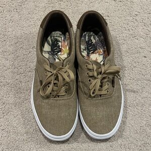 Vans Men's Tan Canvas Sneakers